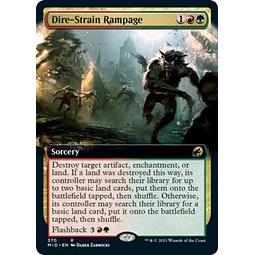 Dire-Strain Rampage (Extended Art) - Innistrad: Midnight Hunt Variants (ingles)