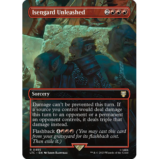 Isengard Unleashed (Borderless) - The Lord of the Rings: Tales of Middle-earth Commander Decks Variants (inglés)