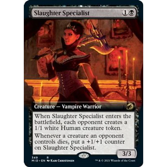 Slaughter Specialist (Extended Art) - Innistrad: Midnight Hunt Variants (inglés)