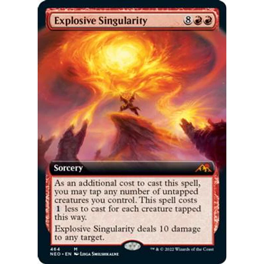 Explosive Singularity (Extended Art) - Kamigawa: Neon Dynasty Variants (inglés)