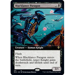 Blacklance Paragon (Extended Art) - Throne of Eldraine Variants (inglés)