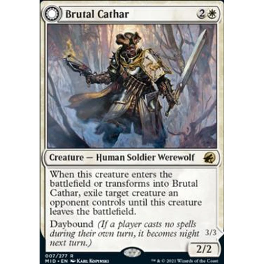 Brutal Cathar - Innistrad: Midnight Hunt (inglés)