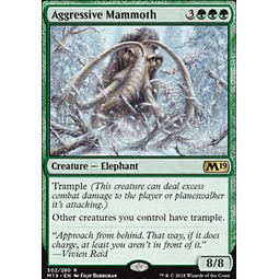 Aggressive Mammoth (Planeswalker Deck) - Core Set 2019 (ingles)