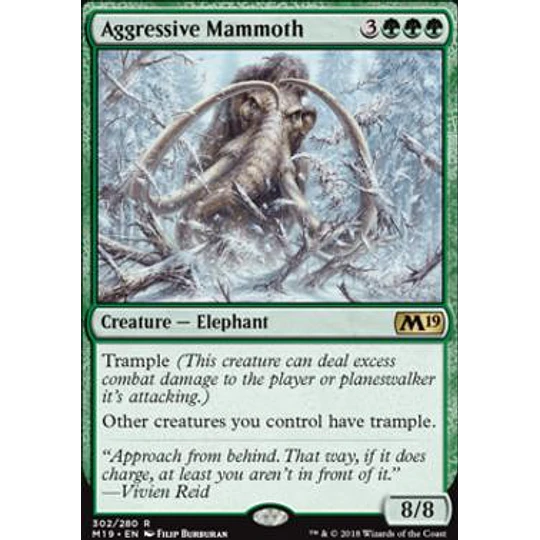 Aggressive Mammoth (Planeswalker Deck) - Core Set 2019 (inglés)