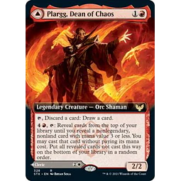 Plargg, Dean of Chaos (Extended Art) - Strixhaven: School of Mages Variants (ingles) 
