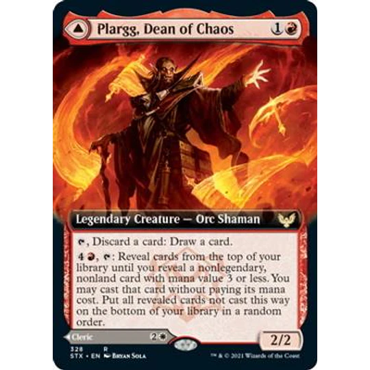 Plargg, Dean of Chaos (Extended Art) - Strixhaven: School of Mages Variants (inglés) 