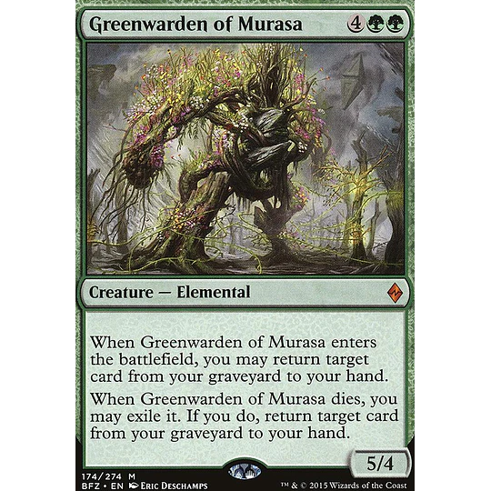 Greenwarden of Murasa - Battle for Zendikar (ingles)