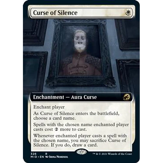 Curse of Silence (Extended Art) - Innistrad: Midnight Hunt Variants (ingles)