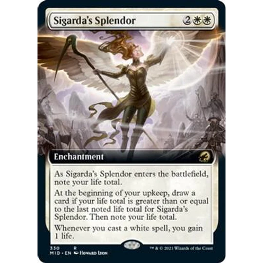 Sigarda's Splendor (Extended Art) - Innistrad: Midnight Hunt Variants Foil (inglés)