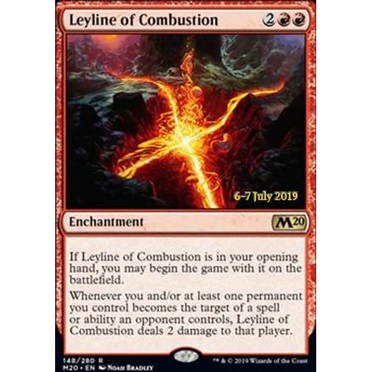 Leyline of Combustion (Prerelease Foil) - Promotional (español)