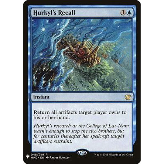 Hurkyl's Recall (Modern Masters 2015) - Mystery Booster/The List (ingles)