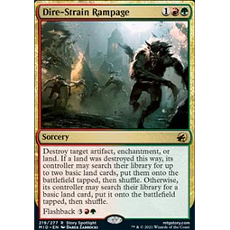 Dire-Strain Rampage - Innistrad: Midnight Hunt Foil (ingles)