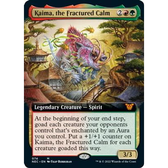 Kaima, the Fractured Calm (Extended Art) - Kamigawa: Neon Dynasty Commander Decks Variants (inglés)