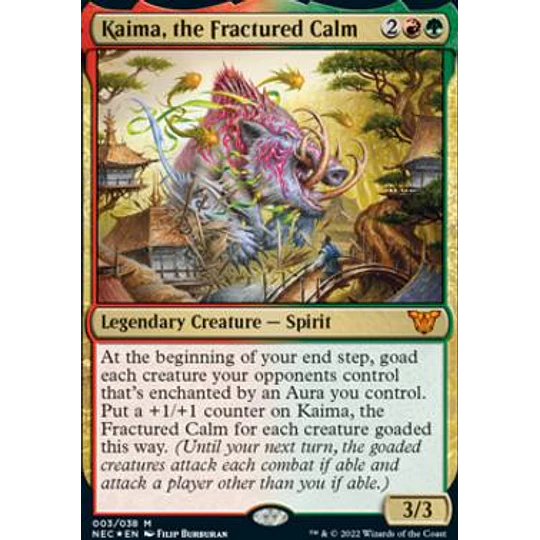 Kaima, the Fractured Calm - Kamigawa: Neon Dynasty Commander Decks Foil (ingles)