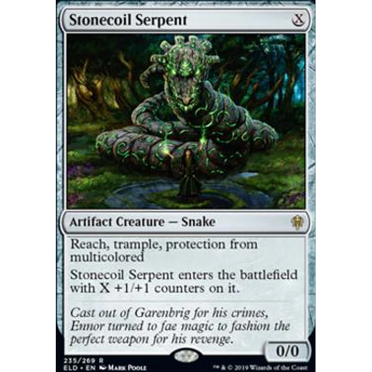 Stonecoil Serpent - Throne of Eldraine (español)