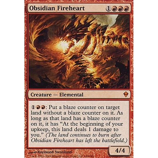 Obsidian Fireheart - Zendikar (español)