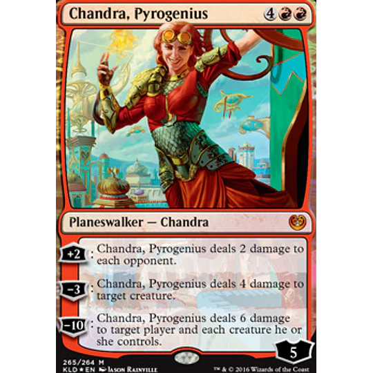 Chandra, Pyrogenius (Foil - Planeswalker Deck) - Kaladesh (español)