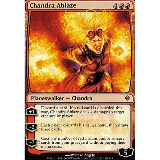Chandra Ablaze - Zendikar (español)