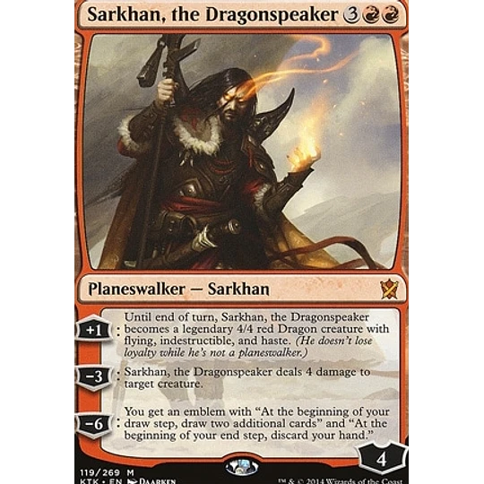 Sarkhan, the Dragonspeaker - Khans of Tarkir (ingles)