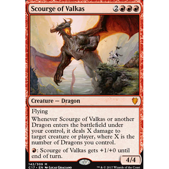 Scourge of Valkas - Commander 2017 (español)