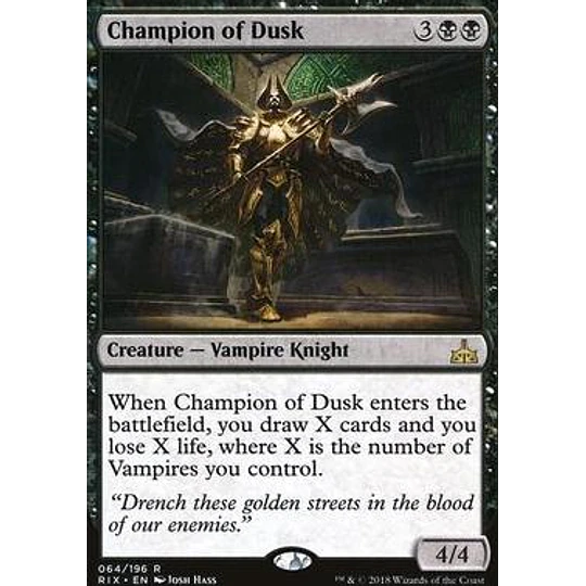 Champion of Dusk - PLAYSET (x4)