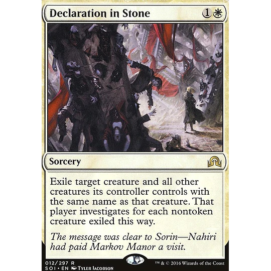 Declaration in Stone - PLAYSET (x4)