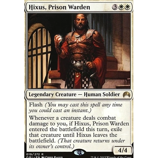 Hixus, Prison Warden - PLAYSET (x4)