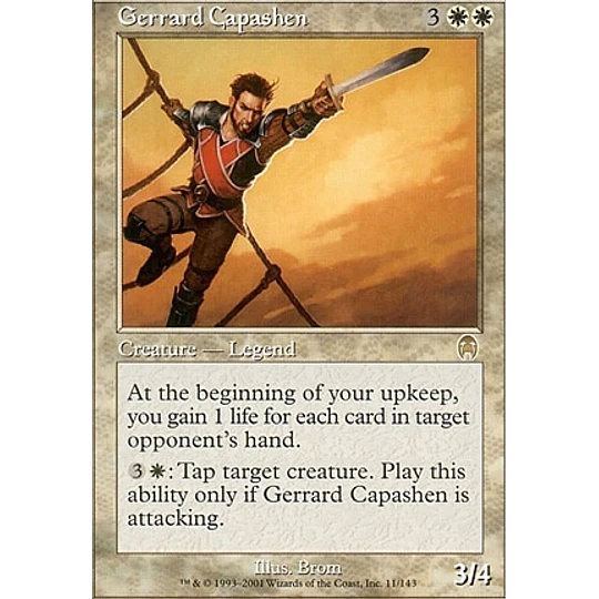 Gerrard Capashen - PLAYSET (x4)