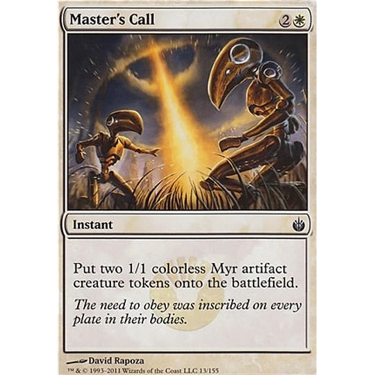 Master's Call - PLAYSET (x4)