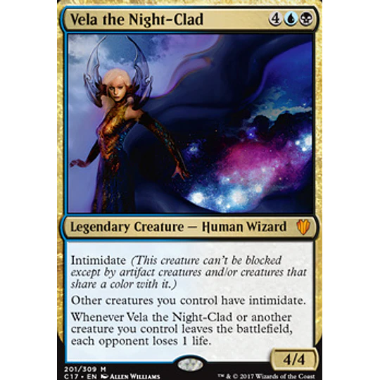 Vela the Night-Clad - Commander 2017 (español)