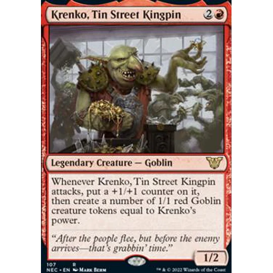 Krenko, Tin Street Kingpin - Kamigawa: Neon Dynasty Commander Decks (inglés)