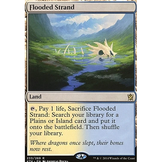 Flooded Strand - Khans of Tarkir (español)