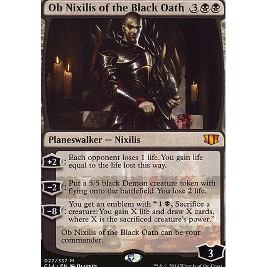 Ob Nixilis of the Black Oath - Commander 2014 (ingles)