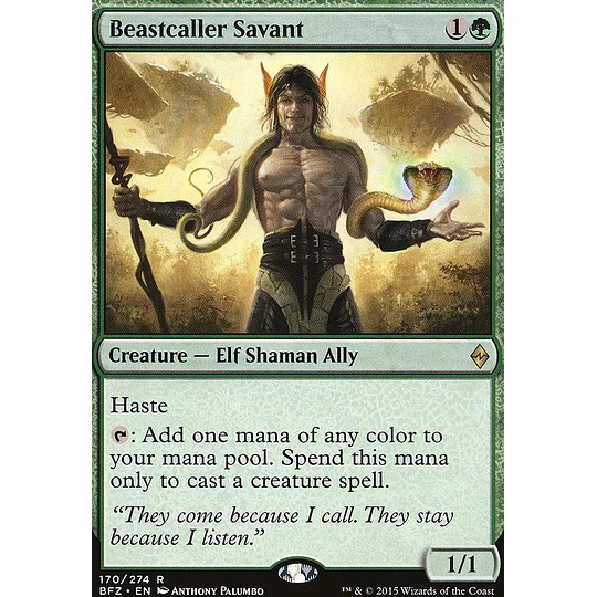 Beastcaller Savant Foil - Battle for Zendikar (ingles)