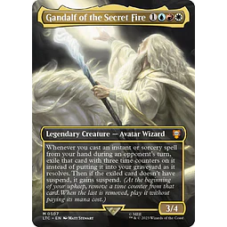 Gandalf of the Secret Fire (0507 - Borderless) - The Lord of the Rings: Tales of Middle-earth Commander Decks Variants (ingles)