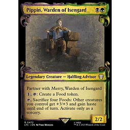 Pippin, Warden of Isengard (0472 - Scroll Showcase) - The Lord of the Rings: Tales of Middle-earth Commander Decks Variants (ingles)