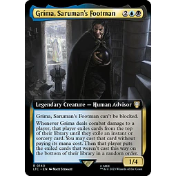 Grima, Saruman's Footman (Extended Art) - The Lord of the Rings: Tales of Middle-earth Commander Decks Variants (ingles)