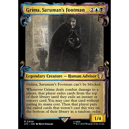 Grima, Saruman's Footman (0464 - Scroll Showcase - Silver Foil) - The Lord of the Rings: Tales of Middle-earth Commander Decks Variants Foil (ingles)