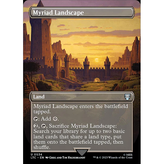 Myriad Landscape (0534 - Borderless) - The Lord of the Rings: Tales of Middle-earth Commander Decks Variants (ingles)