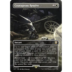 Courageous Resolve (0506 - Borderless) - The Lord of the Rings: Tales of Middle-earth Commander Decks Variants (ingles)