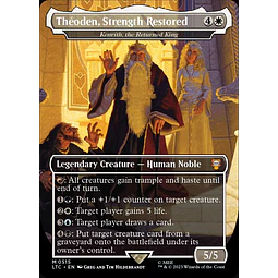 Kenrith, the Returned King (0515 - Theoden, Strength Restored - Borderless Silver Foil) - The Lord of the Rings: Tales of Middle-earth Commander Decks Variants Foil (ingles)