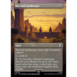 Myriad Landscape (0534 - Borderless Silver Foil) - The Lord of the Rings: Tales of Middle-earth Commander Decks Variants Foil (ingles)