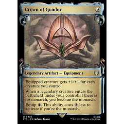 Crown of Gondor (0485 - Scroll Showcase - Silver Foil) - The Lord of the Rings: Tales of Middle-earth Commander Decks Variants Foil (ingles)