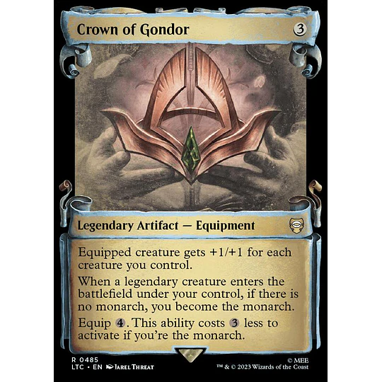 Crown of Gondor (0485 - Scroll Showcase - Silver Foil) - The Lord of the Rings: Tales of Middle-earth Commander Decks Variants Foil (ingles)