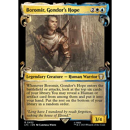 Boromir, Gondor's Hope (0452 - Scroll Showcase - Silver Foil) - The Lord of the Rings: Tales of Middle-earth Commander Decks Variants Foil (ingles)