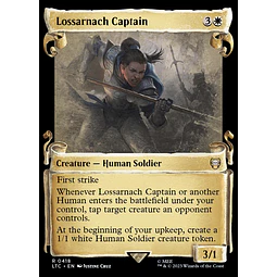 Lossarnach Captain (0418 - Scroll Showcase - Silver Foil) - The Lord of the Rings: Tales of Middle-earth Commander Decks Variants Foil (ingles)