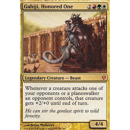 Gahiji, Honored One - Commander 2013 (inglés)