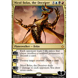 Nicol Bolas, the Deceiver (Foil - Planeswalker Deck) - Hour of Devastation (español)