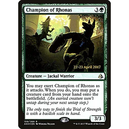 Champion of Rhonas (Prerelease Foil) - Promotional (español)