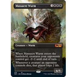 Massacre Wurm (Borderless) - Core Set 2021 Variants (inglés)